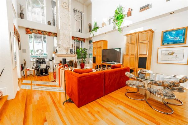 Fireplace, Interior, Living room, Wood Texture Flooring