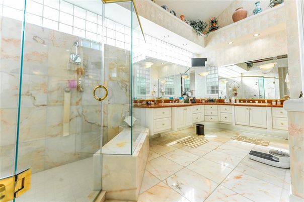 Bathroom, Dual Sink Vanities, Glass Shower, Interior