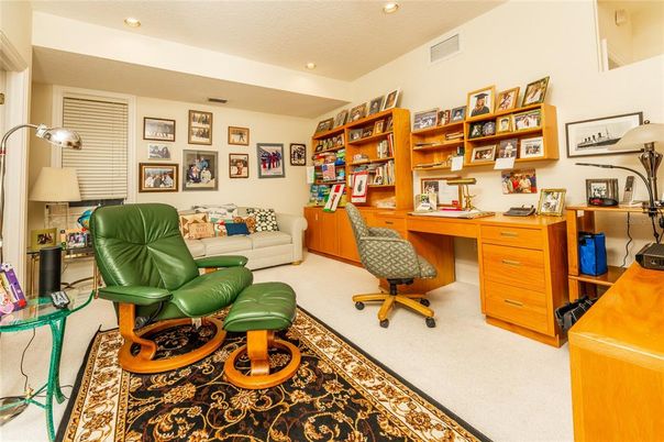 Home Office, Interior, Recessed Lighting