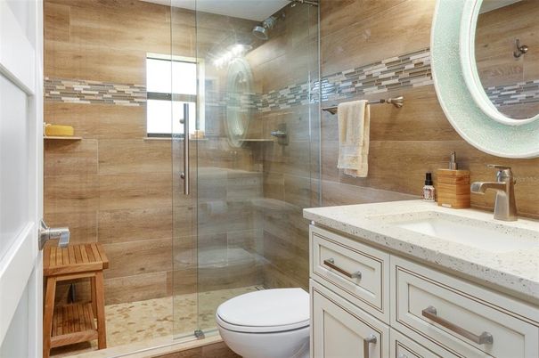 Bathroom, Glass Shower, Interior