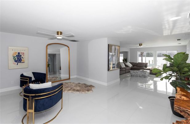 Interior, Living room, Recessed Lighting