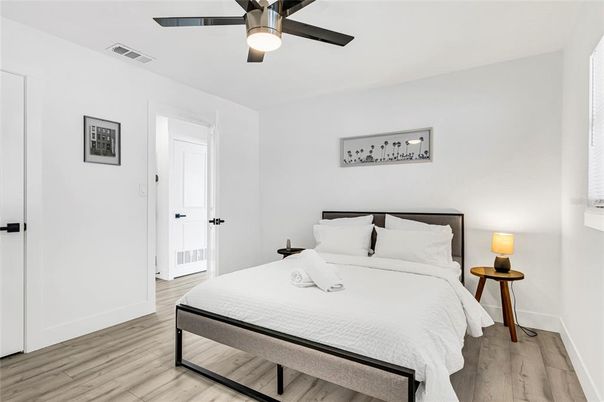Bedroom, Interior, Wood Texture Flooring