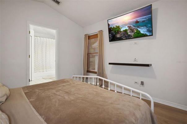 Bedroom, Interior, Wood Texture Flooring