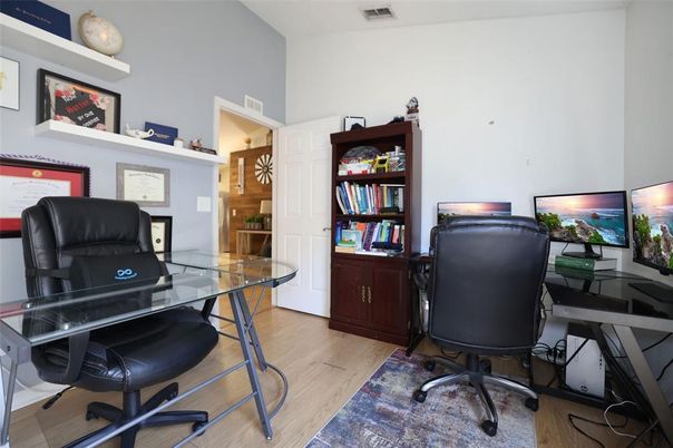 Home Office, Interior, Wood Texture Flooring
