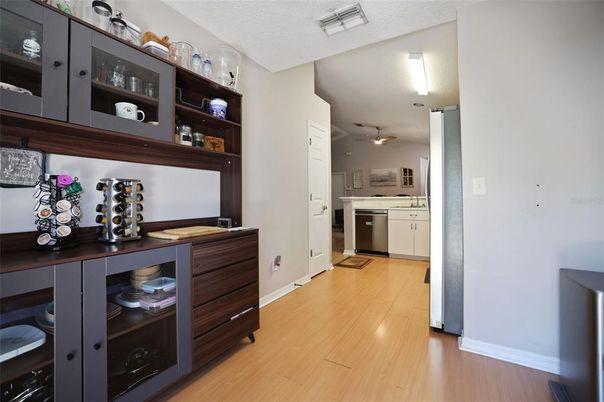 Interior, Kitchen, Wood Texture Flooring