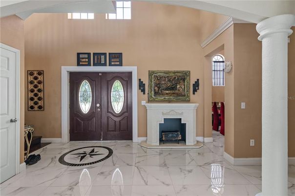 Fireplace, Interior, Marble
