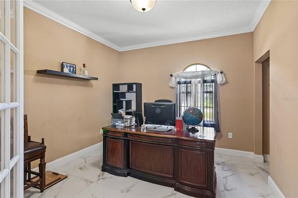 Home Office, Interior, Marble