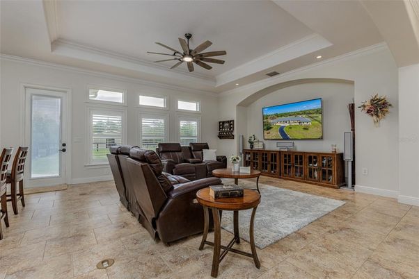 Interior, Living room, Recessed Lighting