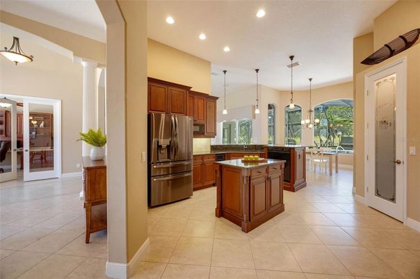 Interior, Kitchen, Pendant Lights, Recessed Lighting, Stainless Steel Appliances