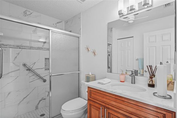 Bathroom, Glass Shower, Interior, Marble Walls
