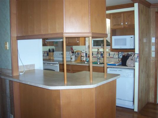 Interior, Kitchen, Wood Texture Flooring