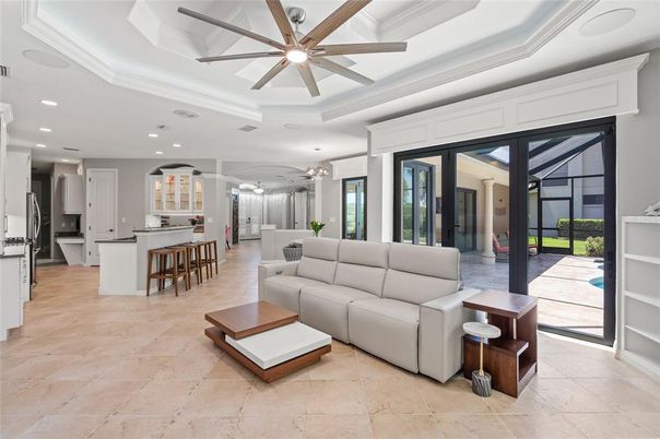 Interior, Kitchen, Living room, Pendant Lights, Recessed Lighting