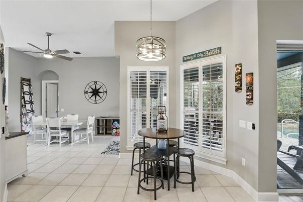 Dining room, Interior, Pendant Lights