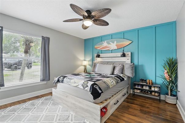 Bedroom, Interior, Wood Texture Flooring