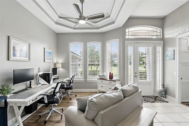 Home Office, Interior, Wood Texture Flooring