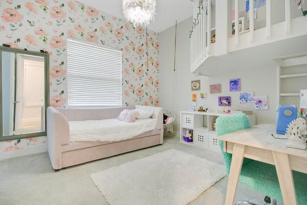 Bedroom, Chandelier, Interior