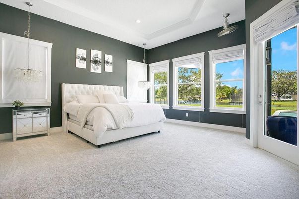 Bedroom, Interior, Pendant Lights, Recessed Lighting