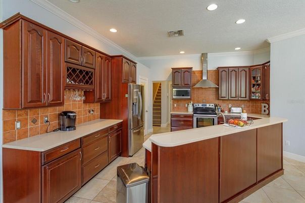 Interior, Kitchen, Recessed Lighting, Stainless Steel Appliances