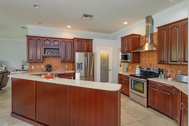 Interior, Kitchen, Recessed Lighting, Stainless Steel Appliances