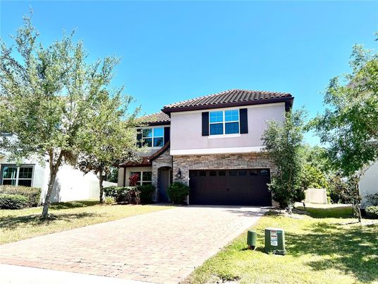 Attached, Backyard, Exterior, Facade, Mediterranean