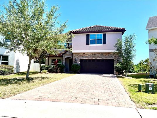 Attached, Backyard, Exterior, Facade, Mediterranean