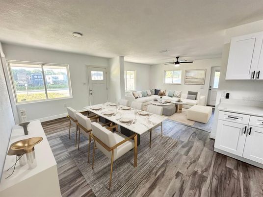 Dining room, Interior, Living room, Wood Texture Flooring