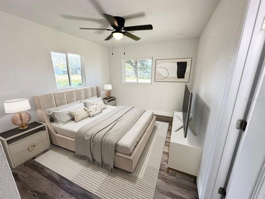 Bedroom, Interior, Wood Texture Flooring