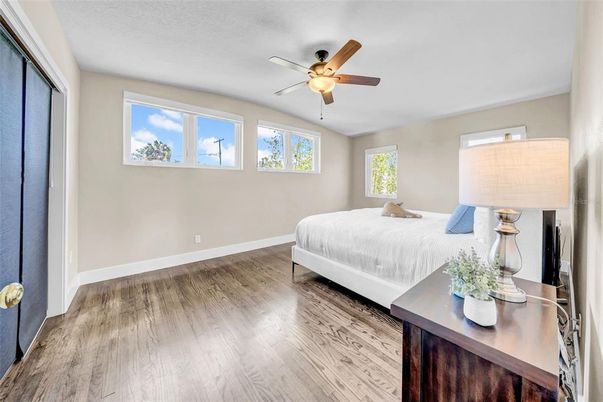 Bedroom, Interior, Wood Texture Flooring