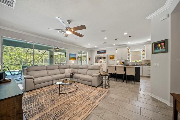 Interior, Kitchen, Living room, Pendant Lights, Recessed Lighting
