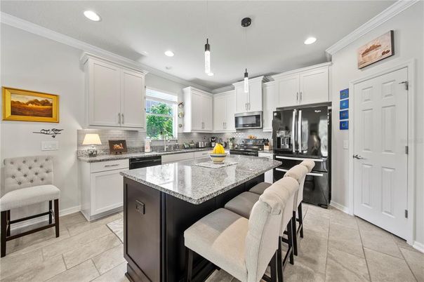 Interior, Kitchen, Pendant Lights, Recessed Lighting, Stainless Steel Appliances