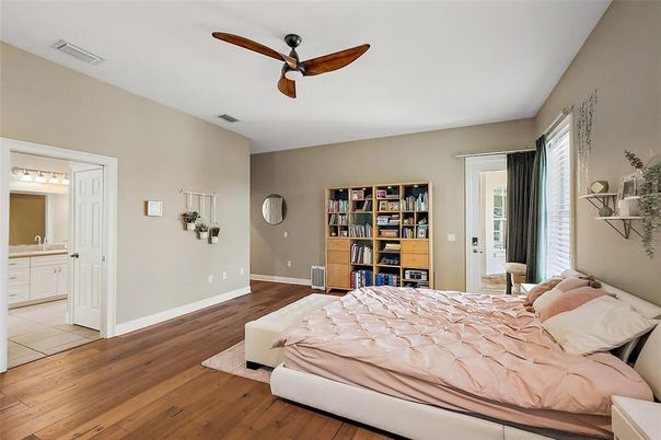 Bedroom, Interior, Wood Texture Flooring