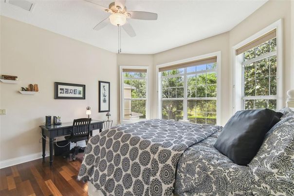 Bedroom, Home Office, Interior, Wood Texture Flooring
