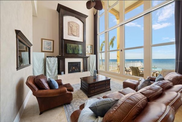 Fireplace, Interior, Living room, Water