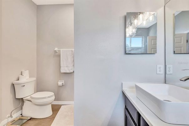 Bathroom, Interior, Wood Texture Flooring