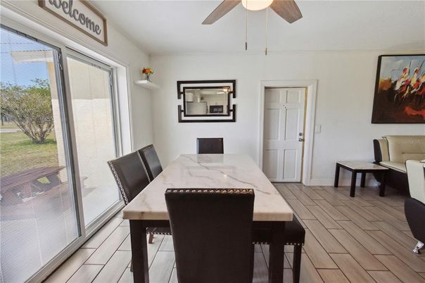 Dining room, Interior, Wood Texture Flooring