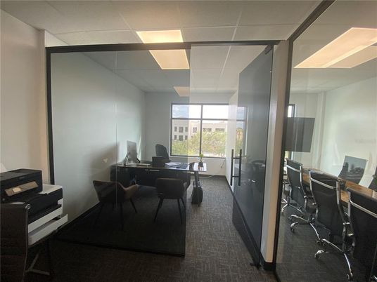 Home Office, Interior, Recessed Lighting