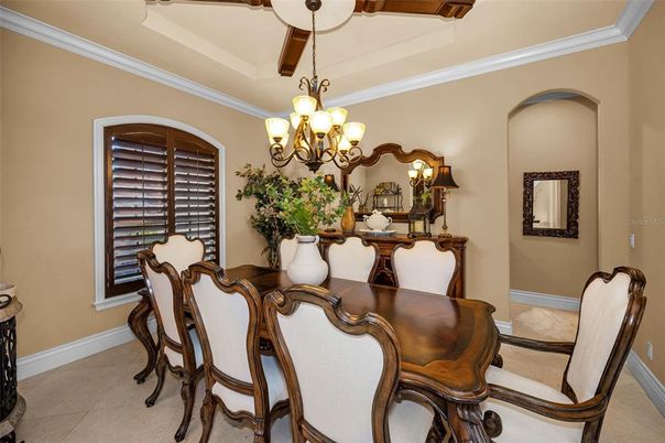 Chandelier, Dining room, Interior