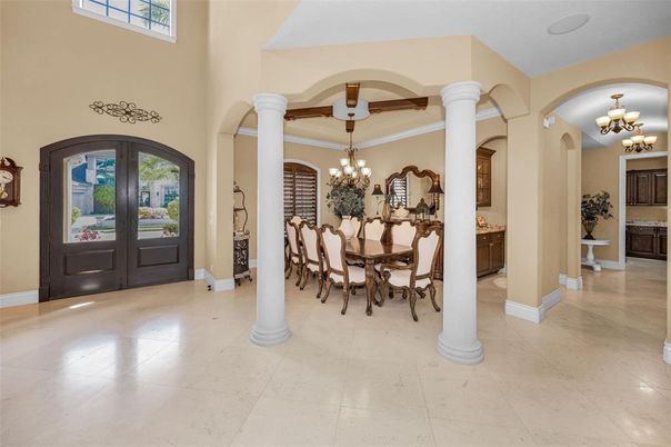 Chandelier, Dining room, Interior