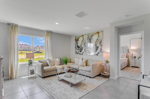 Interior, Living room, Recessed Lighting