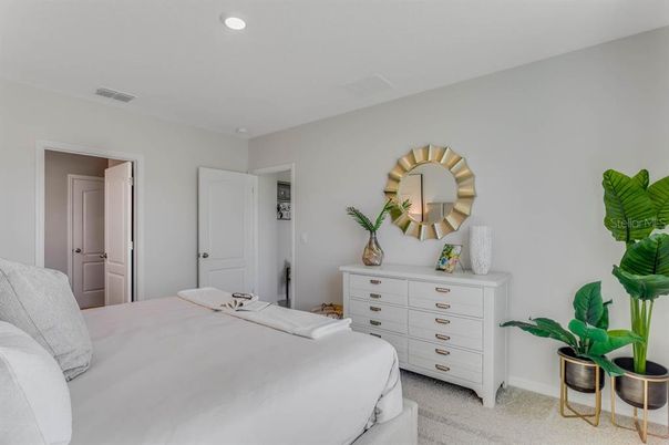 Bedroom, Interior, Recessed Lighting