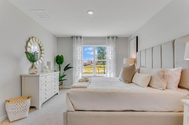 Bedroom, Interior, Recessed Lighting