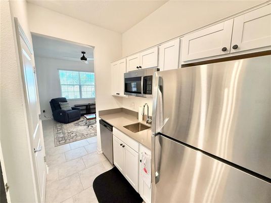 Interior, Kitchen, Living room, Stainless Steel Appliances