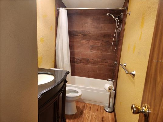 Bathroom, Interior, Wood Texture Flooring, Wooden Walls