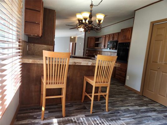 Chandelier, Interior, Kitchen, Wood Texture Flooring