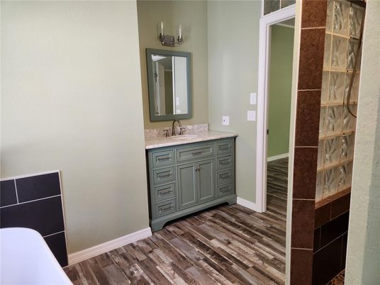 Bathroom, Interior, Wood Texture Flooring