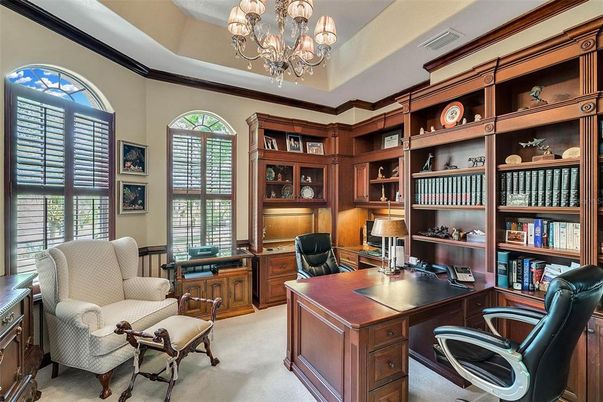 Chandelier, Home Office, Interior