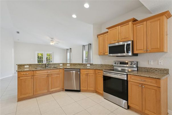Interior, Kitchen, Recessed Lighting, Stainless Steel Appliances