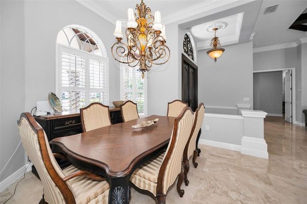 Chandelier, Dining room, Interior, Pendant Lights