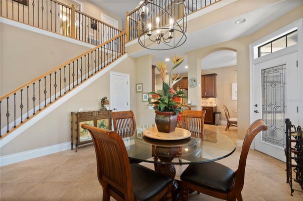 Chandelier, Dining room, Interior, Recessed Lighting