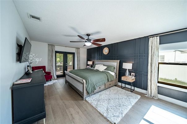 Bedroom, Interior, Wood Texture Flooring